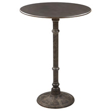 Load image into Gallery viewer, Oswego Round Bar Table Dark Russet and Antique Bronze