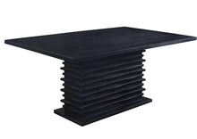 Load image into Gallery viewer, Stanton Rectangle Pedestal Dining Table Black image