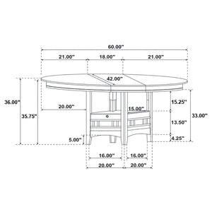 Lavon 5 Pc Counter Height Dining Sets