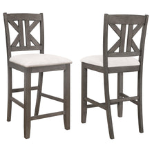 Load image into Gallery viewer, Athens Upholstered Seat Counter Height Stools Light Tan (Set of 2) image
