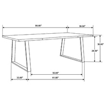 Load image into Gallery viewer, Ditman Live Edge Dining Table Grey Sheesham and Black