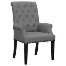 Load image into Gallery viewer, Alana Upholstered Tufted Arm Chair with Nailhead Trim