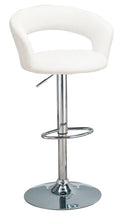 Load image into Gallery viewer, Barraza 29&quot; Adjustable Height Bar Stool White and Chrome