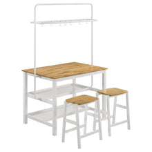 Load image into Gallery viewer, Edgeworth 3-piece Kitchen Island Counter Table Set White