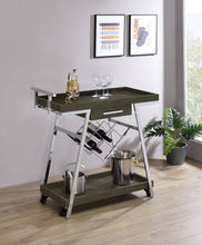 Load image into Gallery viewer, Kinney 2-tier Bar Cart with Storage Drawer