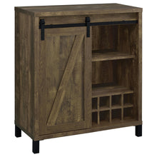 Load image into Gallery viewer, Arlington Bar Cabinet with Sliding Door Rustic Oak image
