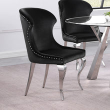 Load image into Gallery viewer, Cheyanne Upholstered Wingback Side Chair with Nailhead Trim (Set of 2)