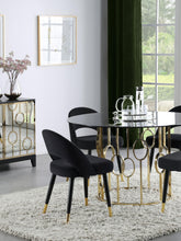 Load image into Gallery viewer, Lindsey Arched Back Upholstered Side Chairs Black (Set of 2)