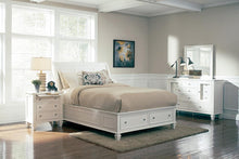 Load image into Gallery viewer, Sandy Beach 4 &amp; 5 Piece Storage Bedroom Set with Sleigh Headboard E.King, Queen, &amp; Cal.King