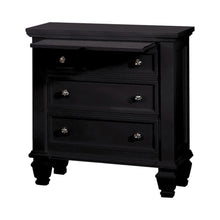 Load image into Gallery viewer, Sandy Beach 3-drawer Nightstand Black