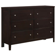 Load image into Gallery viewer, Carlton 6-drawer Rectangular Dresser Cappuccino image