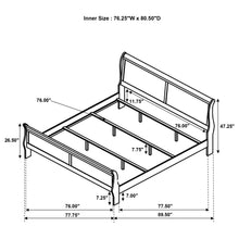 Load image into Gallery viewer, Louis Philippe Eastern King, Full, &amp; Queen Bed