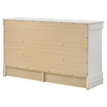 Load image into Gallery viewer, Louis Philippe 6-drawer Dresser White