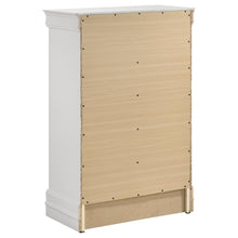 Load image into Gallery viewer, Louis Philippe 5-drawer Bedroom Chest White