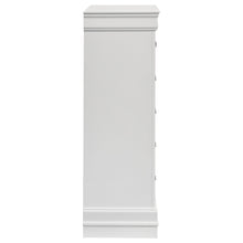 Load image into Gallery viewer, Louis Philippe 5-drawer Bedroom Chest White