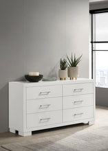 Load image into Gallery viewer, Jessica 6-drawer Dresser White image