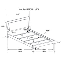 Load image into Gallery viewer, Felicity Panel Bed with LED Lighting