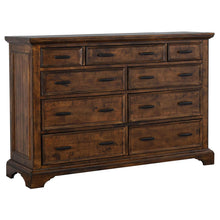 Load image into Gallery viewer, Elk Grove 9-drawer Dresser with Jewelry Tray Vintage Bourbon image