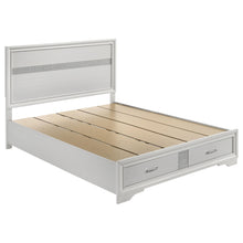 Load image into Gallery viewer, Miranda California King. E.King, &amp; Queen 2-drawer Storage Bed Black &amp; White
