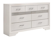 Load image into Gallery viewer, Miranda 7-drawer Dresser White and Rhinestone image