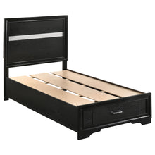 Load image into Gallery viewer, Miranda Full &amp; Twin Storage Bed Black