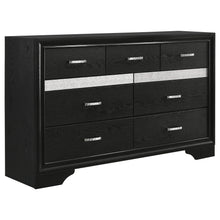 Load image into Gallery viewer, Miranda 7-drawer Dresser Black and Rhinestone image