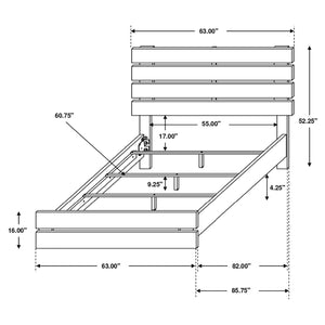 Brantford Wood Storage Panel Bed
