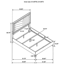 Load image into Gallery viewer, Cassia Panel Bed with LED Lighting