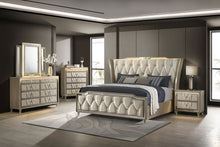 Load image into Gallery viewer, Lorient Wingback Bed with LED Lighting