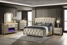 Load image into Gallery viewer, Lorient Wingback Bed with LED Lighting