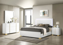 Load image into Gallery viewer, Marceline Bedroom Set with LED Headboard White