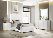 Load image into Gallery viewer, Marceline Bedroom Set with LED Headboard White image