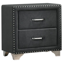 Load image into Gallery viewer, Melody 2-drawer Upholstered Nightstand Grey