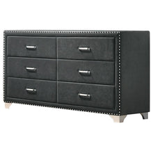 Load image into Gallery viewer, Melody 6-drawer Upholstered Dresser Grey image