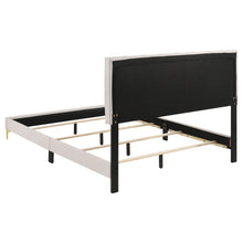 Load image into Gallery viewer, Kendall Panel Bed E.King, &amp; Queen Black &amp; White