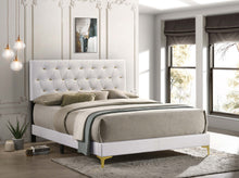 Load image into Gallery viewer, Kendall Panel Bed E.King, &amp; Queen Black &amp; White