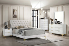 Load image into Gallery viewer, Kendall Panel Bed E.King, &amp; Queen Black &amp; White