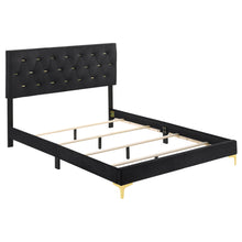Load image into Gallery viewer, Kendall Panel Bed E.King, &amp; Queen Black &amp; White