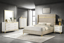 Load image into Gallery viewer, Lucia Eastern King &amp; Queen Bed Beige &amp; Grey