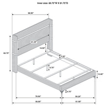 Load image into Gallery viewer, Lucia Eastern King &amp; Queen Bed Beige &amp; Grey