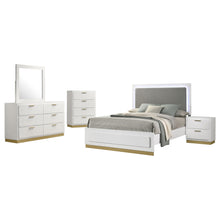 Load image into Gallery viewer, Caraway 4 Pc &amp; Pc E.King, Cal.King, &amp; Queen Bedroom Set Black &amp; White