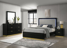 Load image into Gallery viewer, Caraway 4 Pc &amp; Pc E.King, Cal.King, &amp; Queen Bedroom Set Black &amp; White