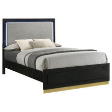Load image into Gallery viewer, Caraway California King, E.King, &amp; Queen Bed Black &amp; White