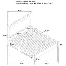 Load image into Gallery viewer, Kenora California King, E.king, &amp; Queen Bed