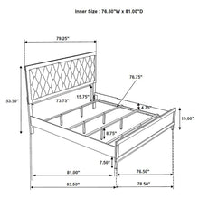 Load image into Gallery viewer, Sonora California King, E.King, &amp; Queen Bed