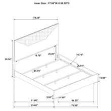 Load image into Gallery viewer, Ives 4 &amp; 5 Piece Bedroom Set E.king &amp; Queen White &amp; Grey