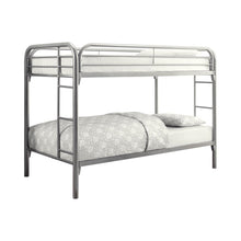 Load image into Gallery viewer, Morgan Twin Over Twin Bunk Bed Silver image