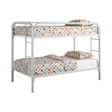 Load image into Gallery viewer, Morgan Twin Over Twin Bunk Bed White image