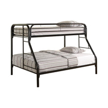 Load image into Gallery viewer, Morgan Twin Over Full Bunk Bed Black image