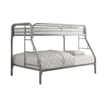 Load image into Gallery viewer, Morgan Twin Over Full Bunk Bed Silver image